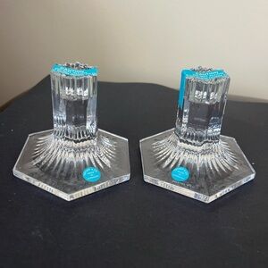 Tiffany & Co. Louis Comfort Tiffany Collection 1992 Pair of Candle Holders